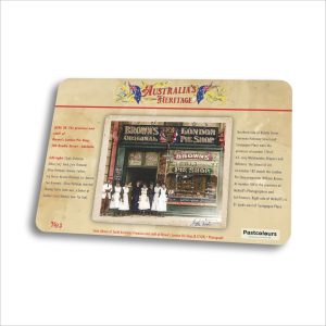 Brown's Original London Pie Shop - Adelaide: 1915 In Colour - Mouse Mat