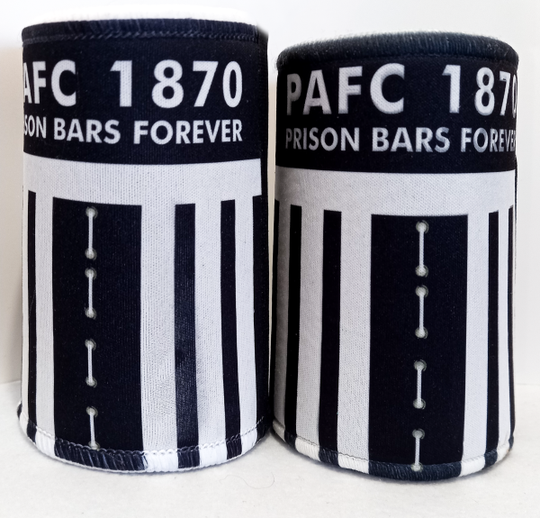 Port Adelaide Football Club Prison Bars stubby Holder-Front