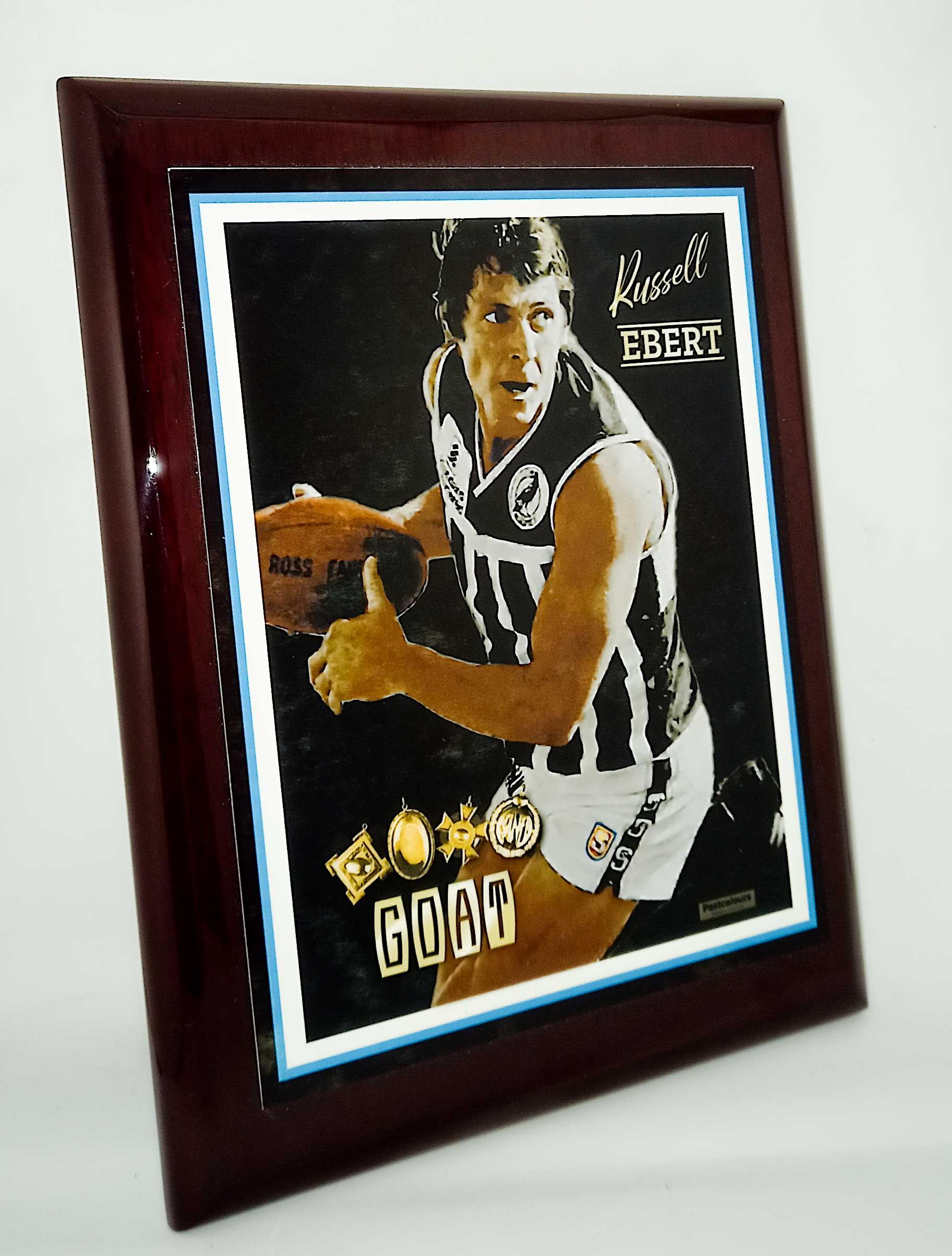 Russell Ebert : G.O.A.T. Photo Plaque - Port Adelaide Football Club - Image 4