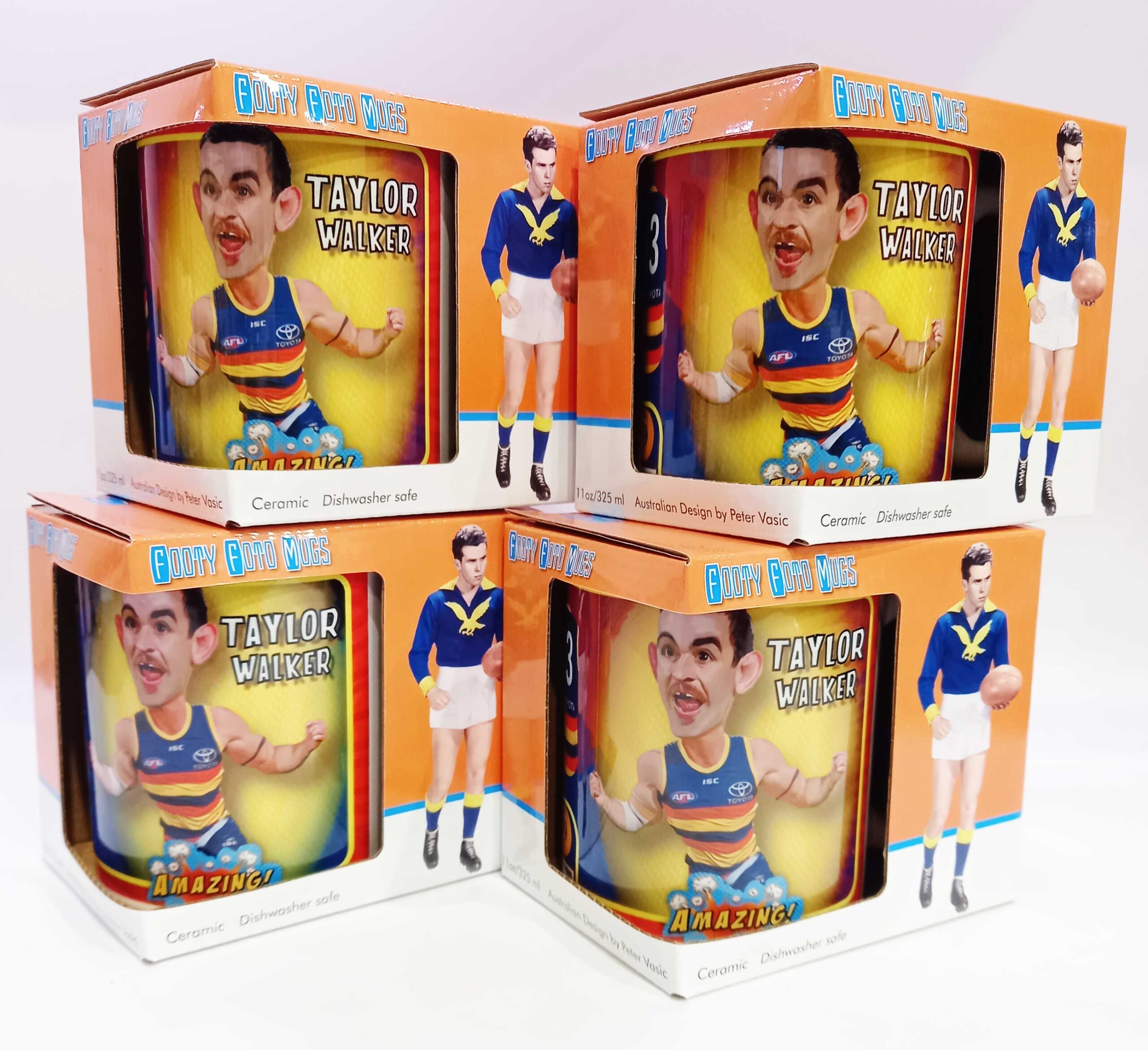Taylor Walker -Adelaide Crows - Caricature Series - Footy Foto Mug - Image 8