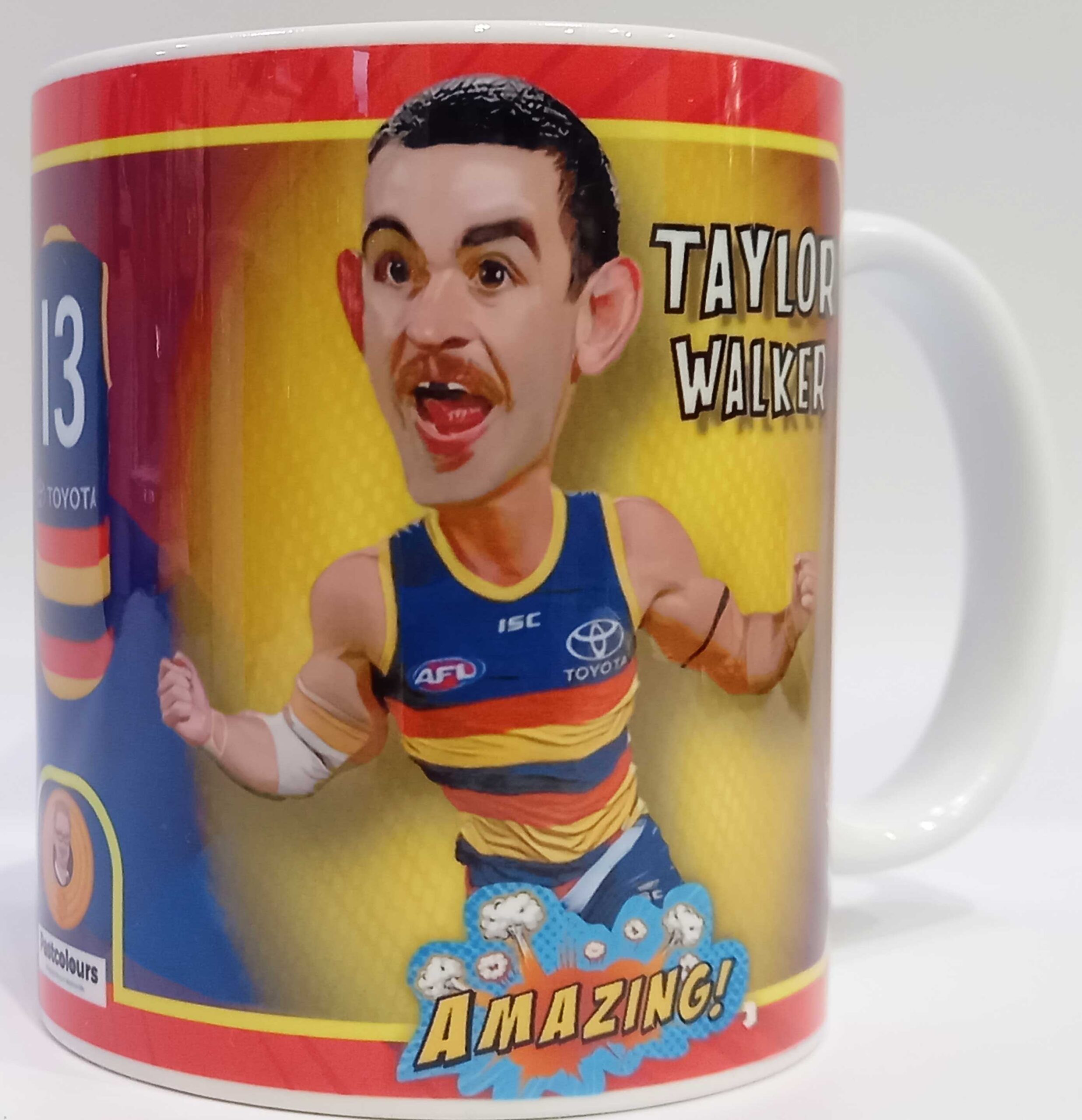 Taylor Walker -Adelaide Crows - Caricature Series - Footy Foto Mug