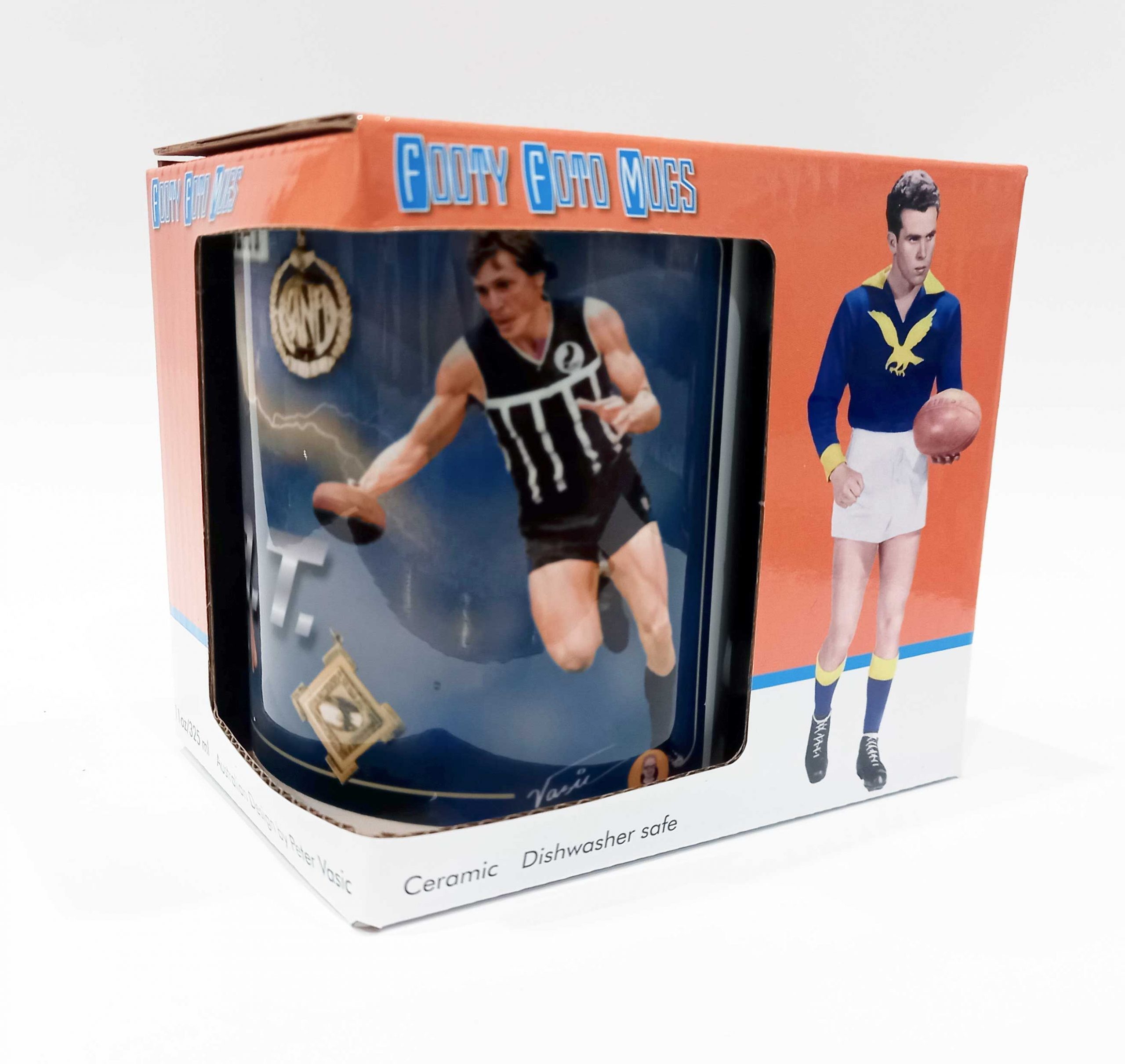 Russell Ebert : G.O.A.T. Footy Foto Mug - Port Adelaide Football Club - Image 7