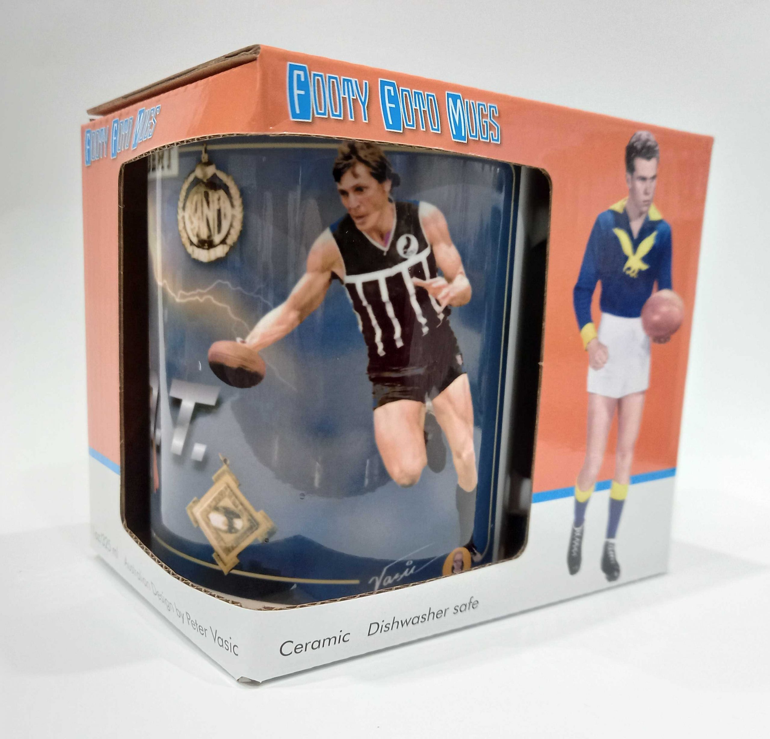 Russell Ebert : G.O.A.T. Footy Foto Mug - Port Adelaide Football Club