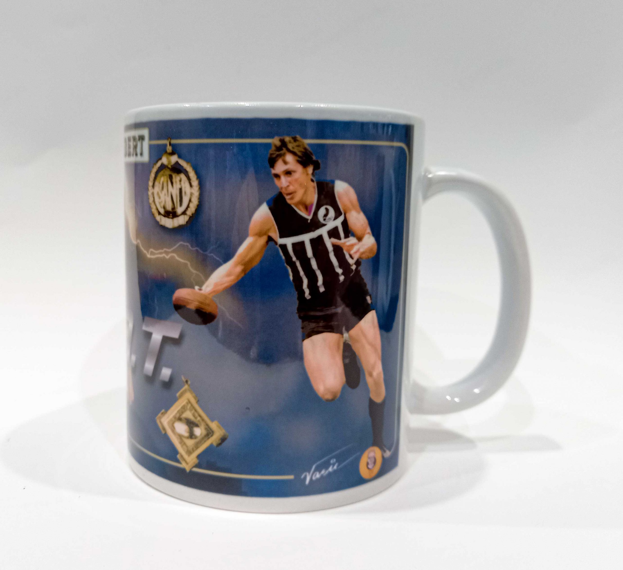 Russell Ebert : G.O.A.T. Footy Foto Mug - Port Adelaide Football Club - Image 5