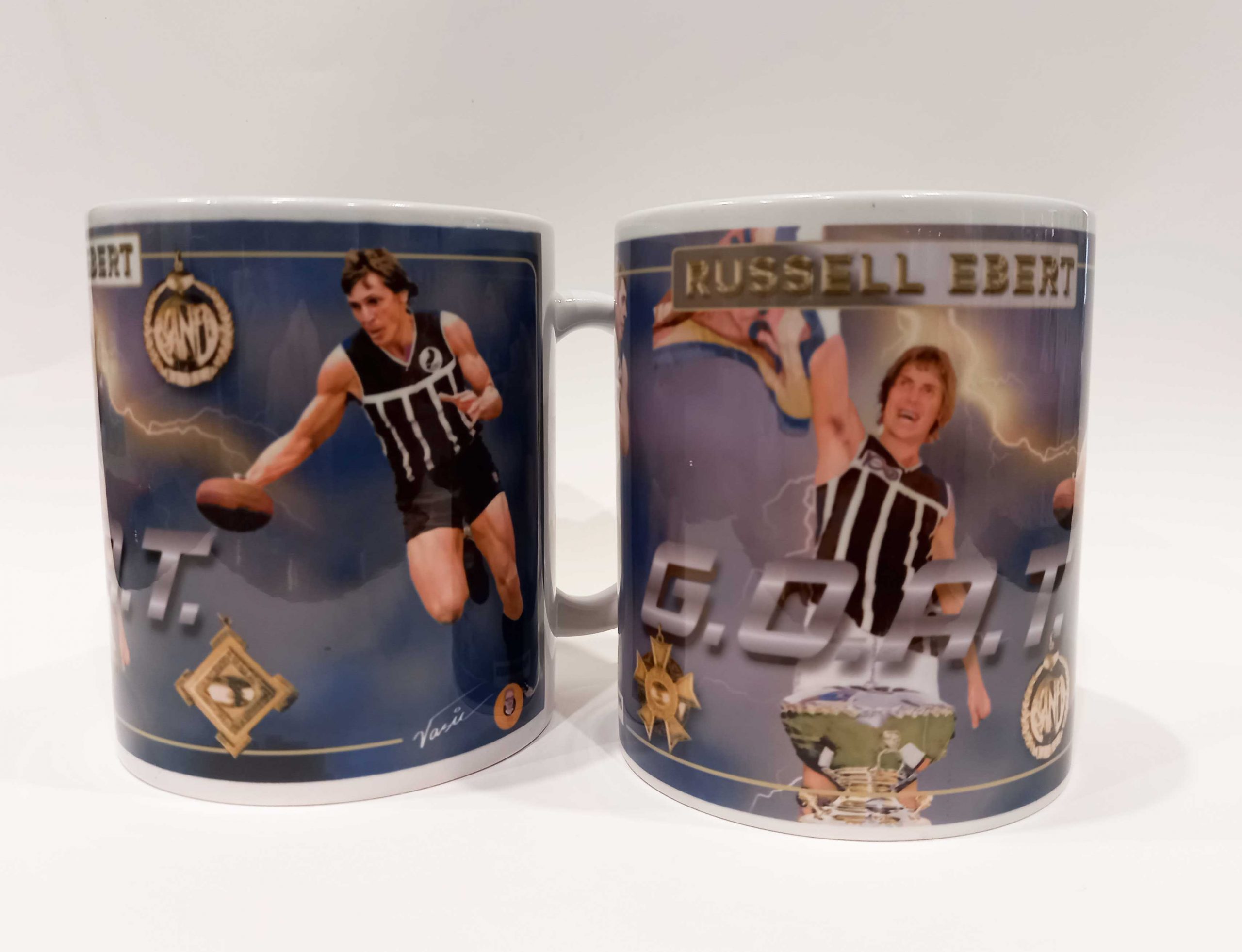 Russell Ebert : G.O.A.T. Footy Foto Mug - Port Adelaide Football Club - Image 4