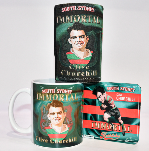 Clive Churchill drinkware