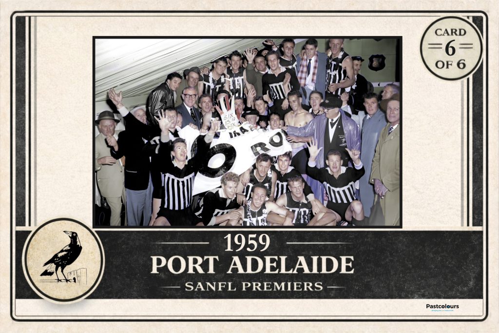 1959 Coloured Team photo Port Adelaide Premiers 1959