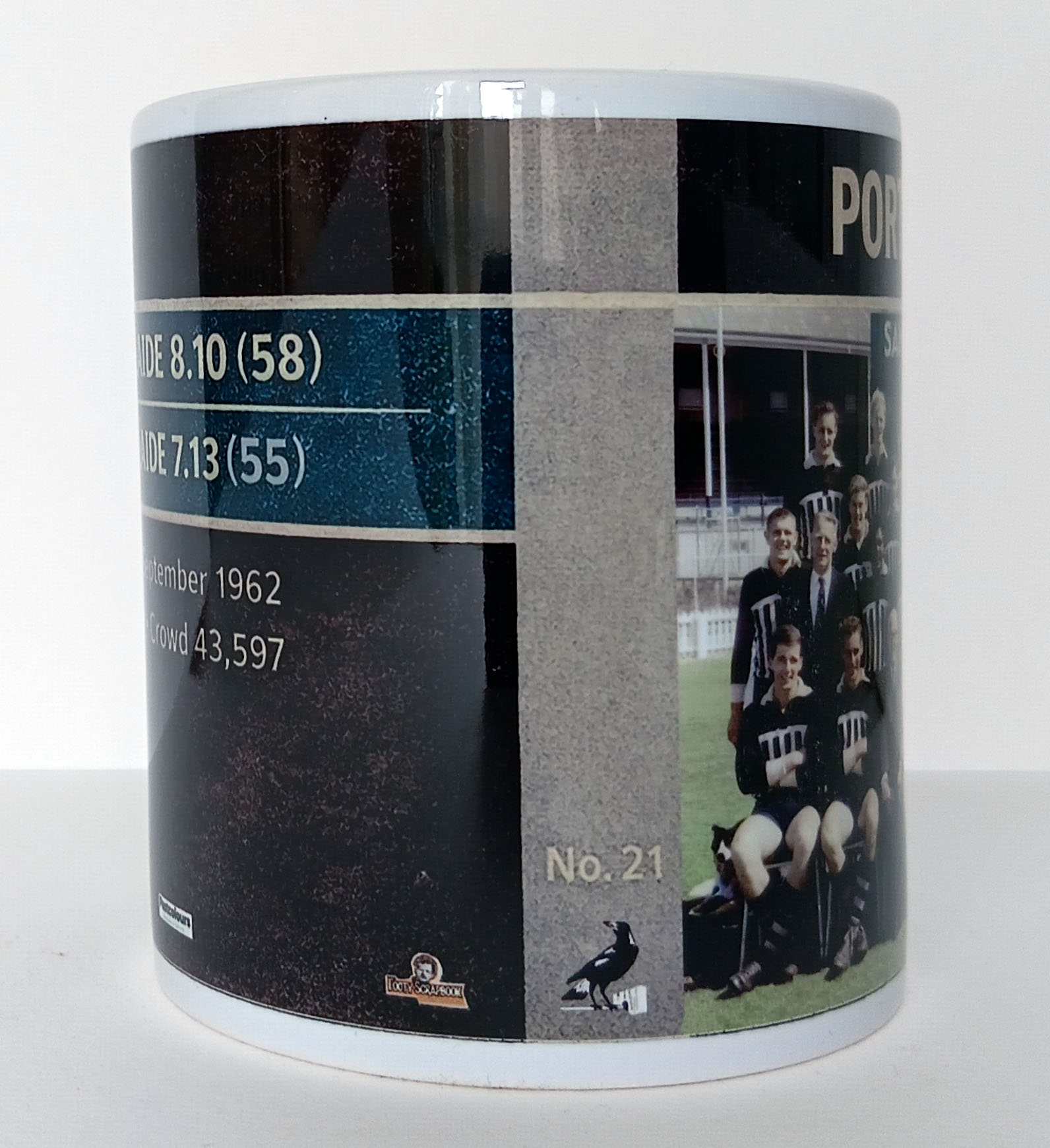1962 SANFL Grand Final score Port Adelaide 8.10 (58) West Adelaide 7.13 (55) Adelaide Oval-side view